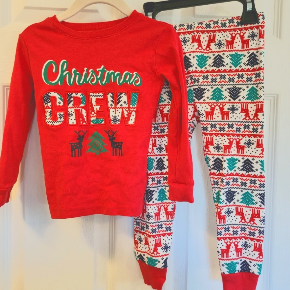 Toddler Unisex 3T Christmas Pjs Matching Set Pajamas
